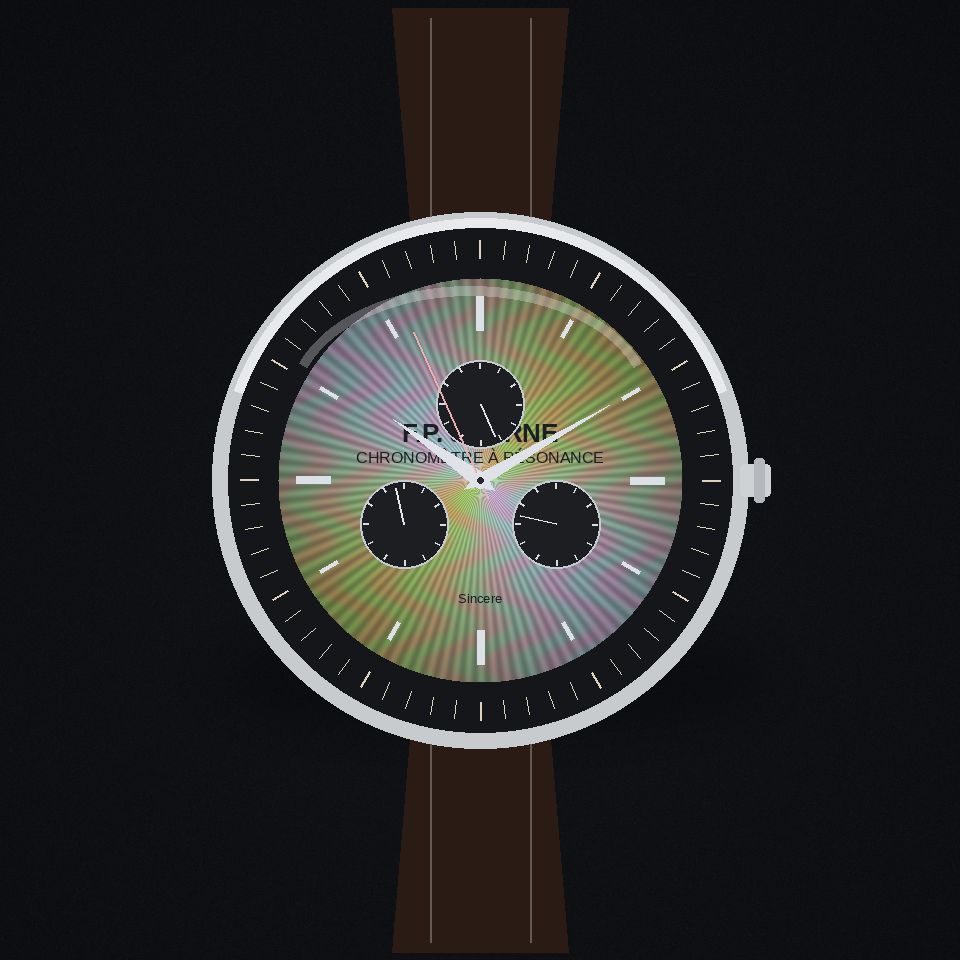 Chronomètre à Résonance, black mother-of-pearl