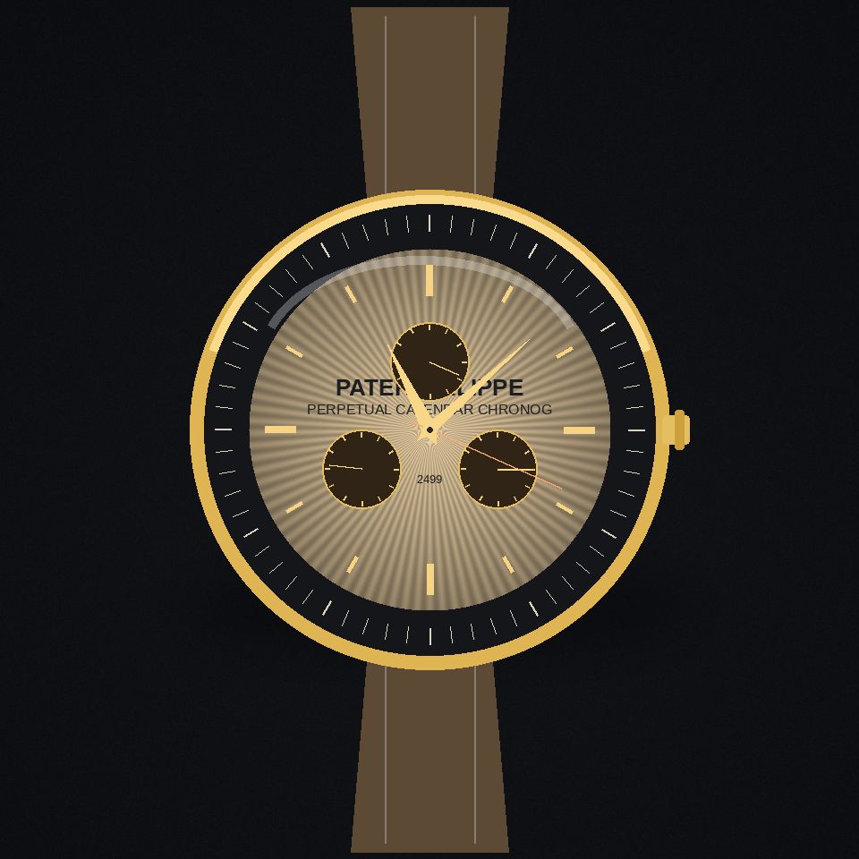 Perpetual Calendar Chronograph, Gobbi