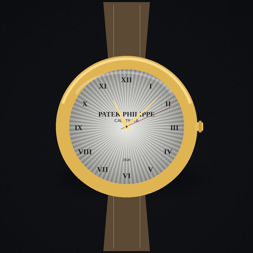 Calatrava, enamel dial
