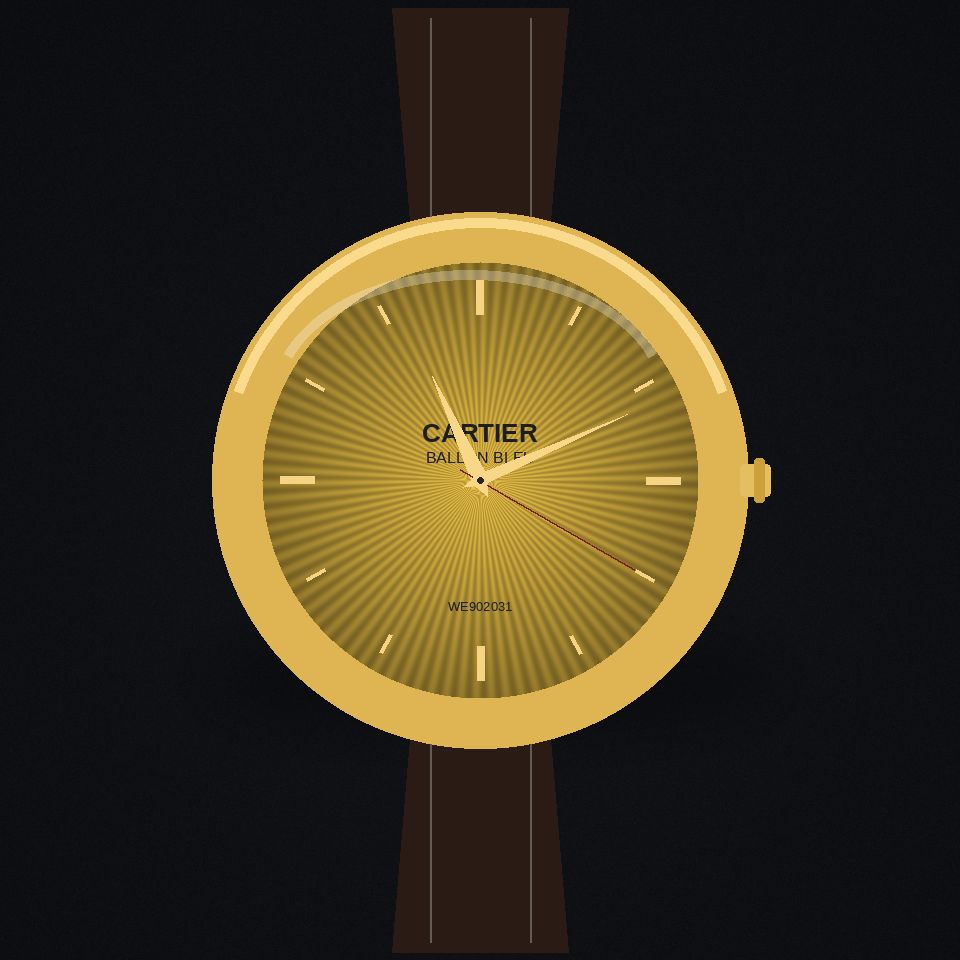 Ballon Bleu, 28 mm, yellow gold