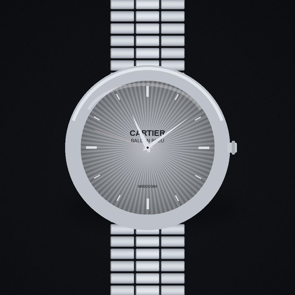 Ballon Bleu, 33 mm, steel