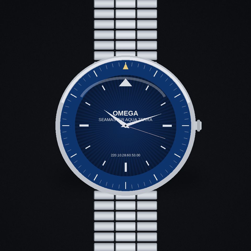 Seamaster Aqua Terra, 28 mm, blue