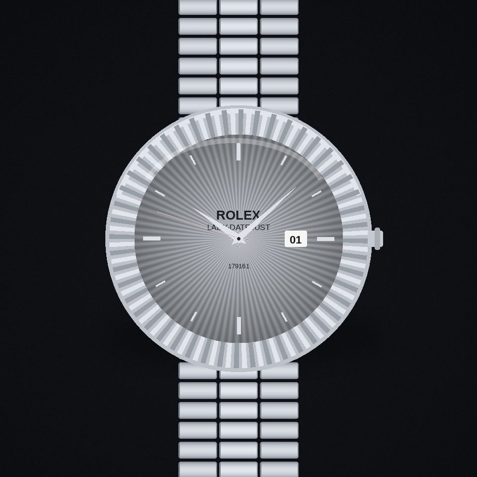 Lady-Datejust, steel, Jubilee