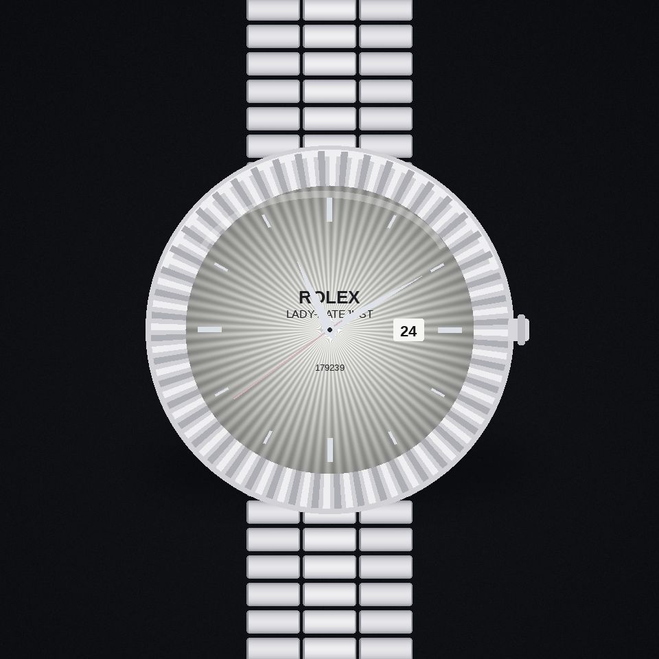 Lady-Datejust, white gold
