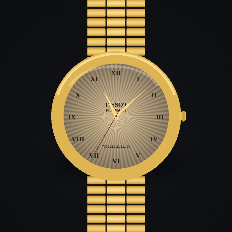 Flamingo, gold